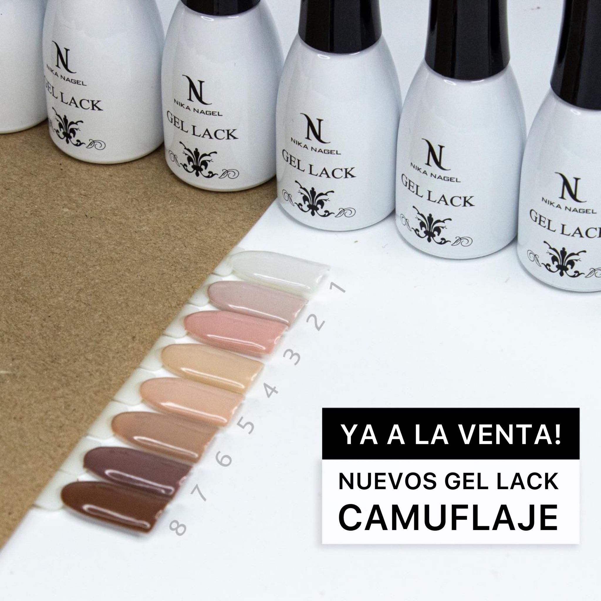 Gel Lack Camuflaje nº6 "Postre de Almendras" 10ml* - Imagen 2