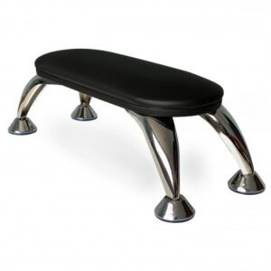 Reposamanos Negro con patas metálicas