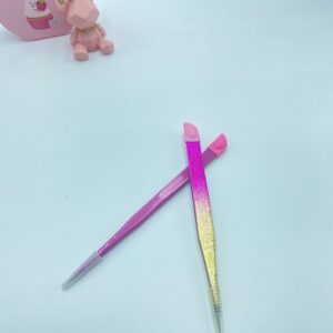 Pinza recta con silicona