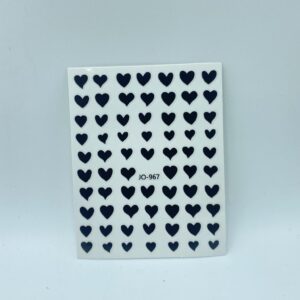 Pegatinas corazones negro