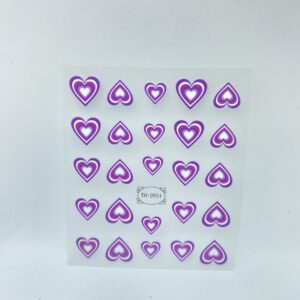 Pegatinas corazones lila